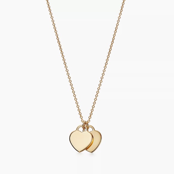 Tiffany & Co. Gold and Blue Mini Heart Pendant Necklace - Picture 5 of 17